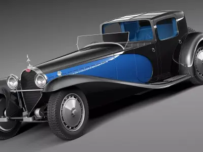 Bugatti Type 41 Royale Coupe Napoleon 3D model