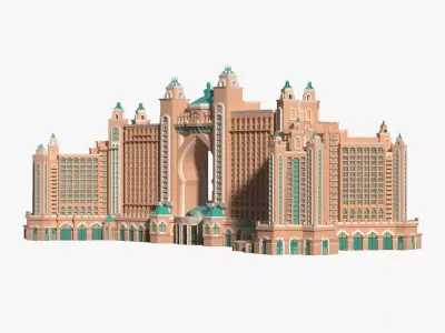 Atlantis Palm Jumeirah 3D model