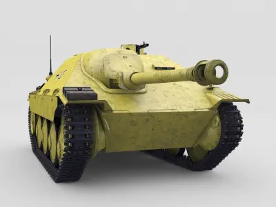 Hetzer german tank 3D model