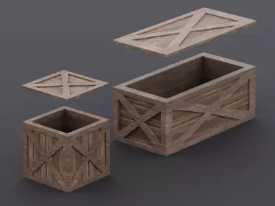 Industrial Props Pack Game Ready Low-poly 3D model