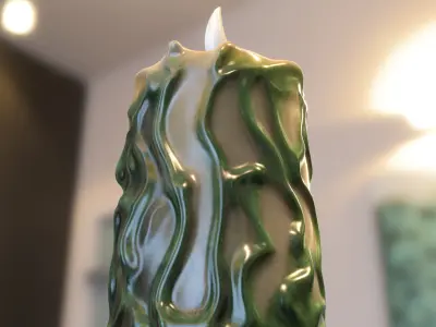 Corrupted Swamp Candle 3D model