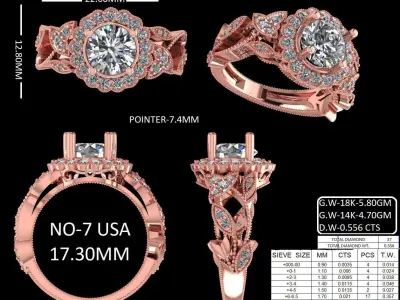luxury ring 3D print model