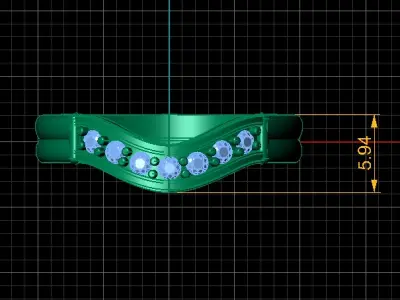 PRECIOUS GOLD AND DIAMOND ENGAGEMENT RING 3D PRINTABLE MODEL 3D print model