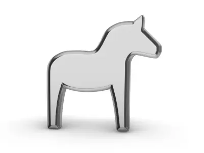 Dala Horse - Dalahast  3D print model