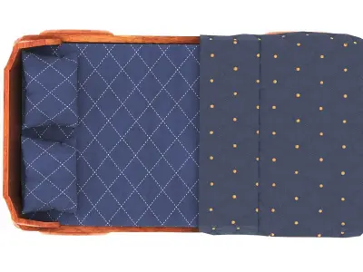 Kids Bed Low-poly 3D model