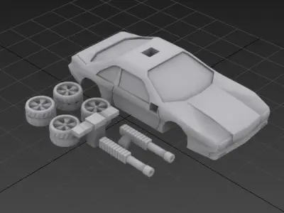 Twisted Metal 2 Outlaw 3D print model