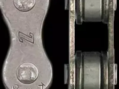 Lifttruck bike chain with different numbers 3D model