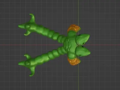 2 head titan Free 3D model