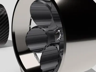 20inch 5 Speed Concave Wheels with Centrelock 2x Offsets 3D print model