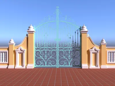 Fence Style 3D model