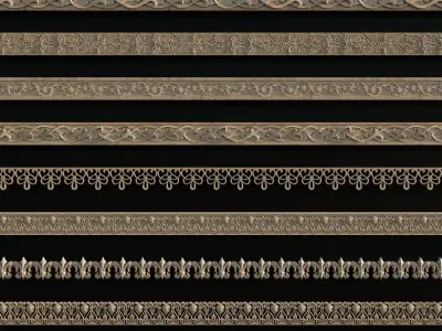 Ornament Pack Vol 25 - Islamic Moorish Medieval 3D model