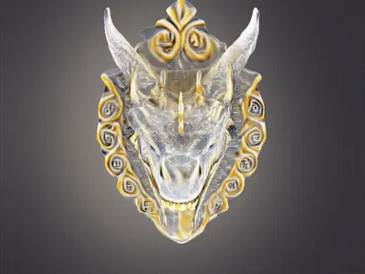 Dragon wall decor 3D print model