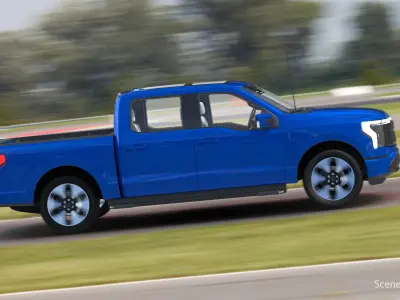 Electric Pickup Truck Light 3D model