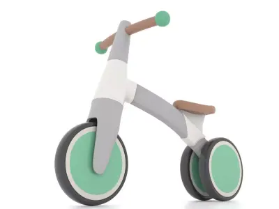 Bike Tricycle for Kids  Low-poly 3D model