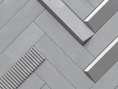 Tile Biscuit plan bianco n3 3D model