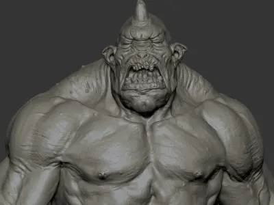 Ogre Highpoly monster 3D model