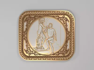 Galatea Bas-Relief 3D model