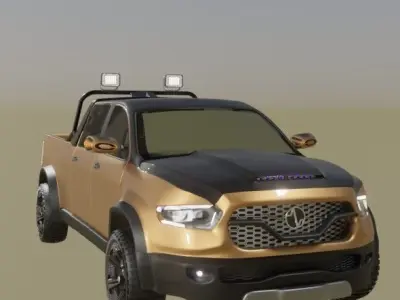 pick up car 3D model
