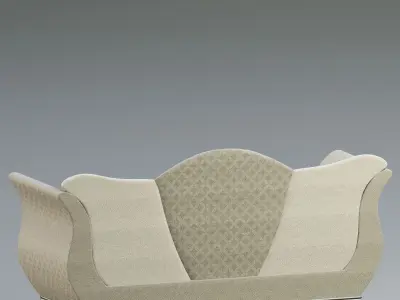 Camelback sofa 3D model