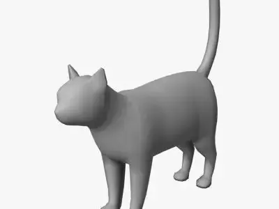 Low Poly Cat Low-poly 3D model purchase