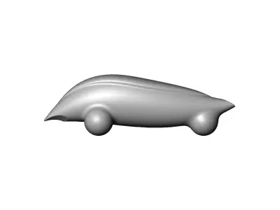 Miniature vehicle automotive speed sculpture N007 3D print model