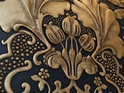 Lincrusta wallcoverings Italian Renaissance 3D model