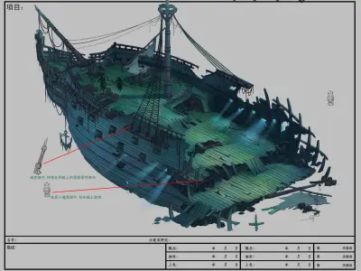 Game Shipwreck - Wreck Wreck 01 3D model
