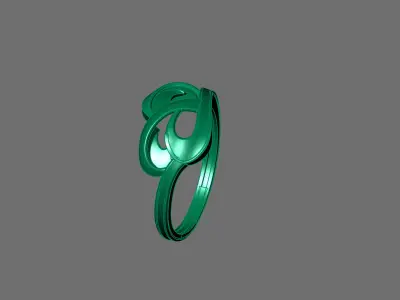 Women Ring Plain Ring Ready STL 3DM Models Womens Rings 3D print model 40