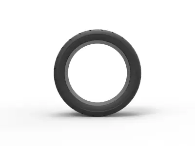 Race tire 6 Scale 1 to 25 3D print model