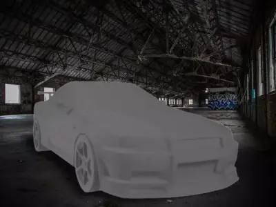 Nissan Skyline GT-R R34 3D print model