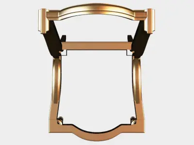 Carved chair for cnc 16 3D model