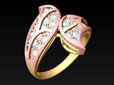 Diamond Ring - Womens Rings - N872428 3D print model
