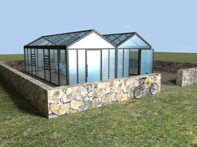 Plant Nursery Low-poly 3D model