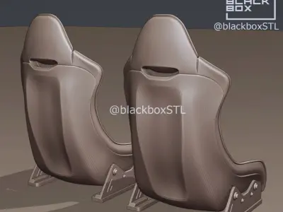 SPORT SEAT BB03 ZX FOR DIECAST AND MODELKITS 3D print model