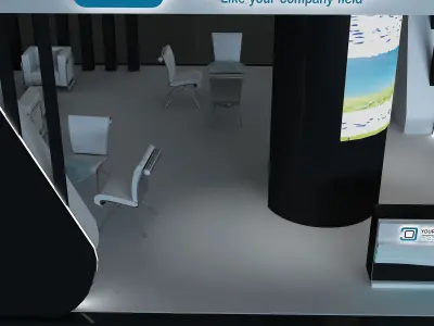  Booth Exhibition Stand a671a 3D model