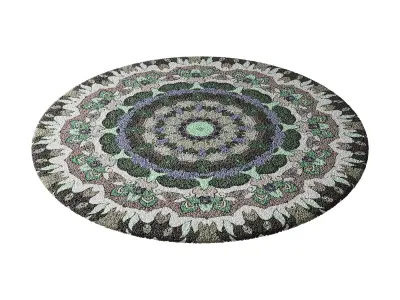 Round carpet 20 3D model