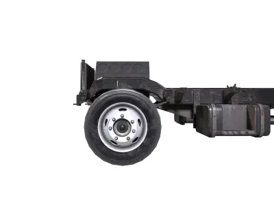 GMC Truck with independent Chassis Low-poly 3D model