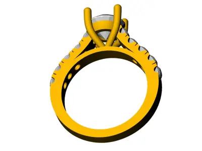 MEN DIAMOND RING  3D model