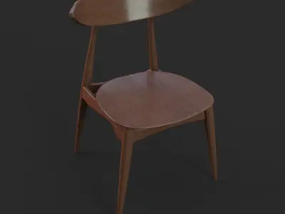 Set of table and chairs 3D model