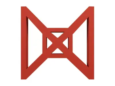 Brick Jaali X 3D model