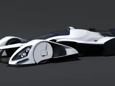 RB Formula racing Concept Low-poly 3D model