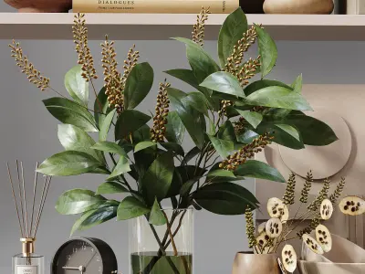 Decorative Set 216 Low-poly 3D model