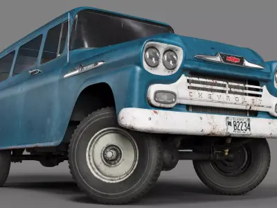 Chevrolet Suburban 1959 3D model