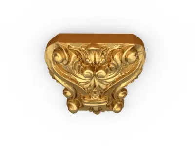 Classic carved decor ornament 474 3D print model