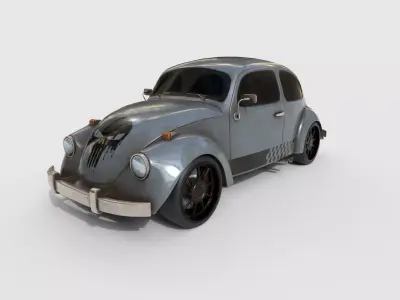 Vokswagen - Punisher Low-poly 3D model