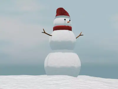 snowman Free 3D model