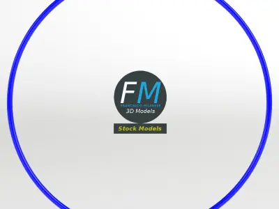 Rhythmic gymnastics hoop 3D model