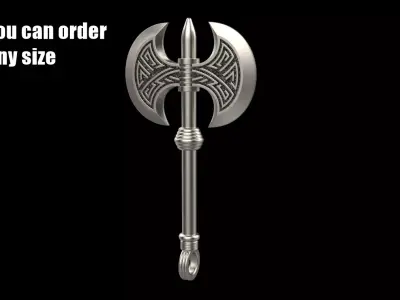 Axe pendant model 827 3D print model