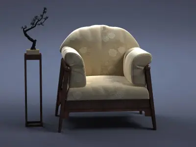 cabinet cabinet wardrobe sofa bed table bookshelve 3D model