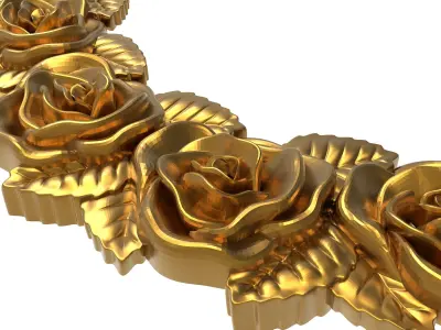 carved frame 3D model 55